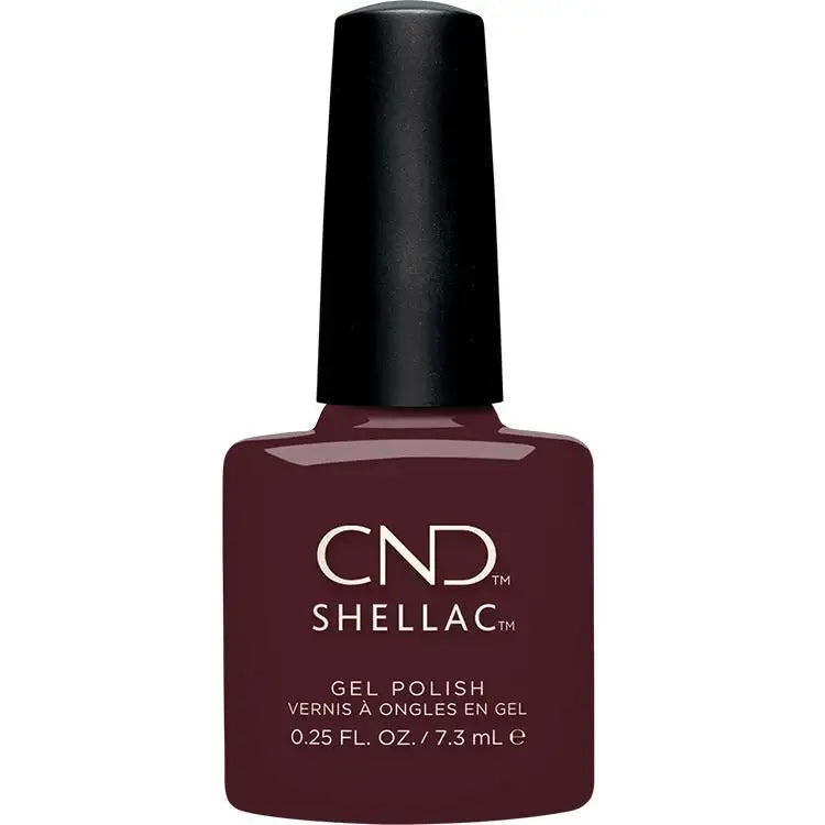 CND SHELLAC Black Cherry .25 fl oz gel polish bottle