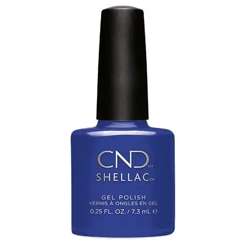 CND SHELLAC Blue Eyeshadow .25 fl oz gel polish bottle