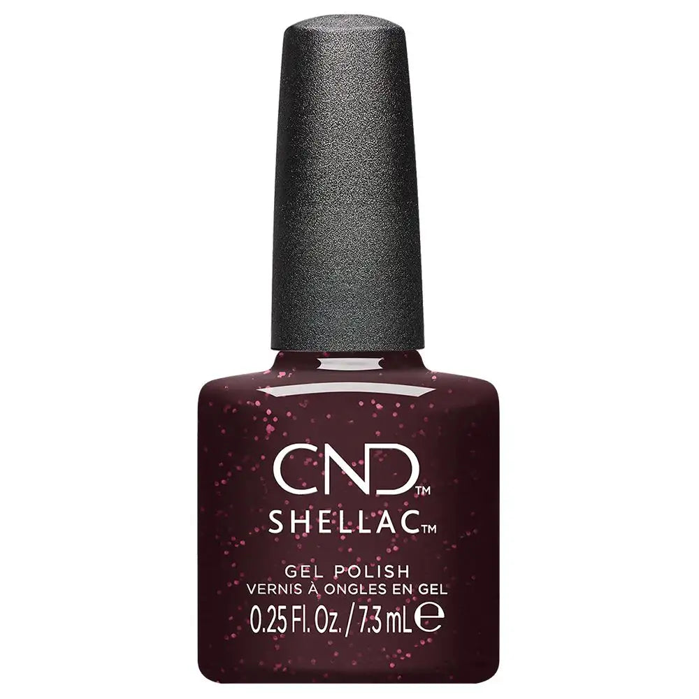CND SHELLAC Poison Plum .25 fl oz gel polish bottle