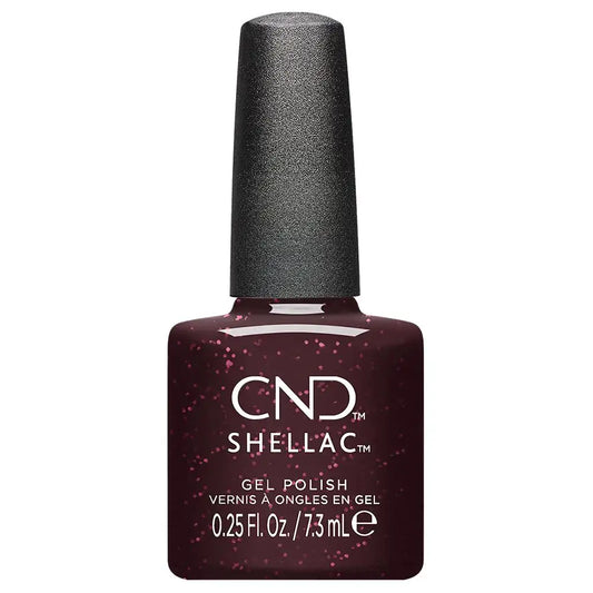 CND SHELLAC Poison Plum .25 fl oz gel polish bottle