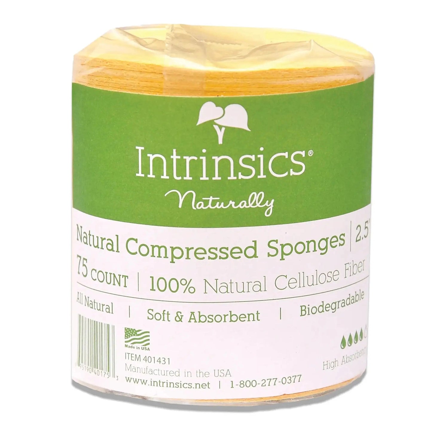 Compressed Sponges Natural, 75 count