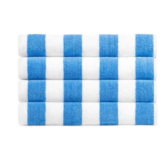 Boca Terry Cabana Stripe Pool Towel 30 x 70 - Blue