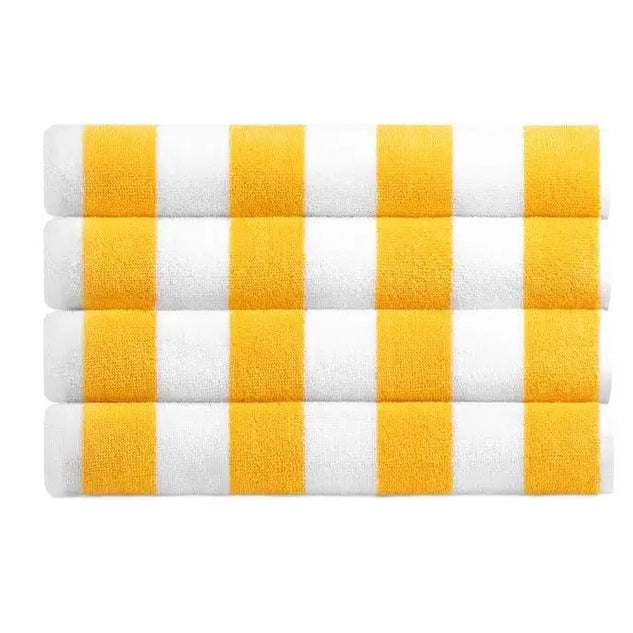 Boca Terry Cabana Stripe Pool Towel 30 x 70 - Gold