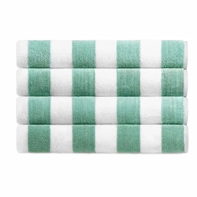 Boca Terry Cabana Stripe Pool Towel 30 x 70 - Green