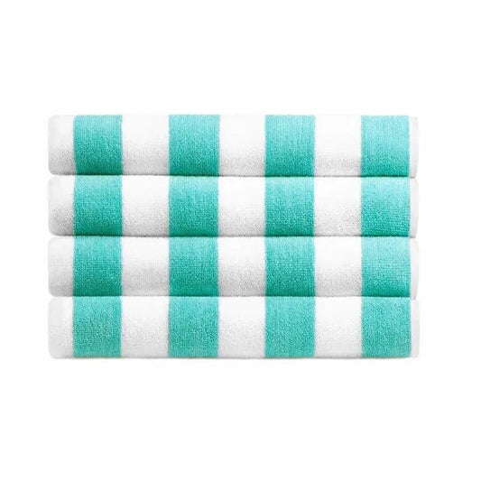 Boca Terry Cabana Stripe Pool Towel 30 x 60 - Turquoise