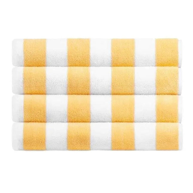Boca Terry Cabana Stripe Pool Towel 30 x 60 - Yellow