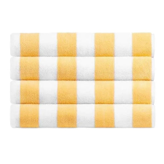 Boca Terry Cabana Stripe Pool Towel 30 x 60 - Yellow