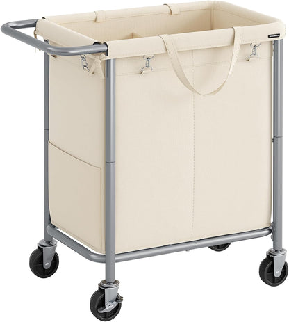 2 Compartment Laundry Cart