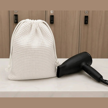 Boca Terry Hair Dryer Bag Drawstring Waffle - 10 x 12
