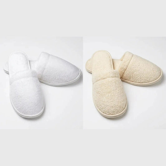 Boca Terry Closed Toe Microterry Slipper - S/M