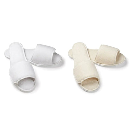 Boca Terry Open Toe Terry Slipper - Velcro Closure - L/XL