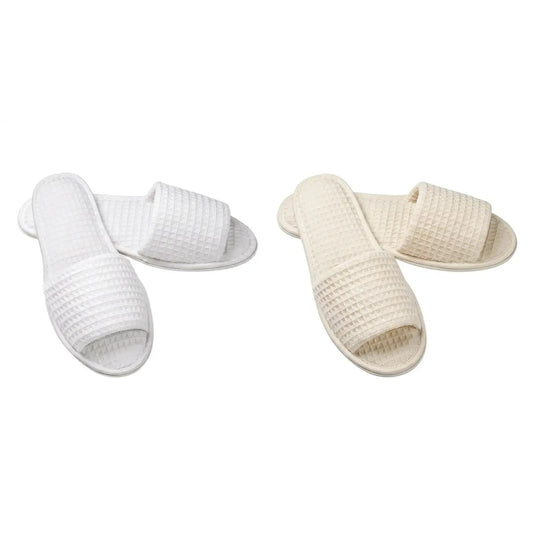 Boca Terry Open Toe Waffle Slipper L/XL