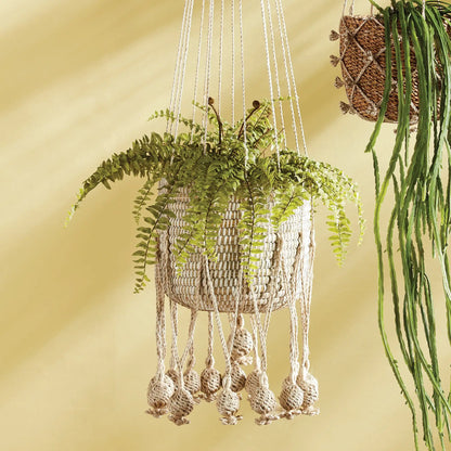 GAIA JUTE HANGING BASKET 11.75" - view 2
