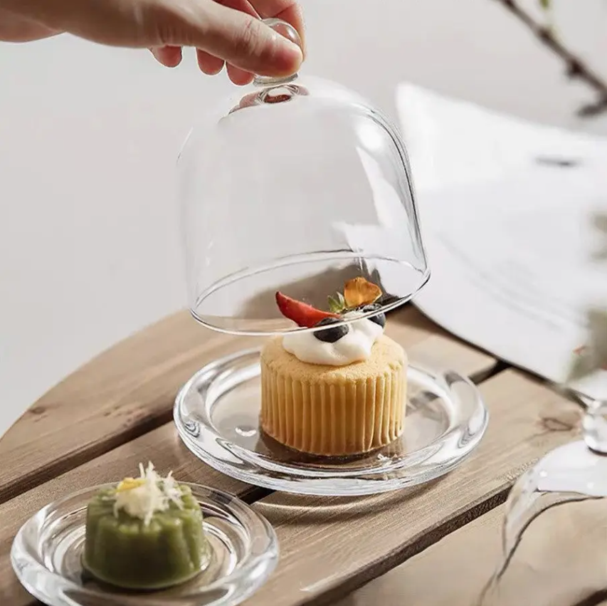 Glass Cloche with Base - Single