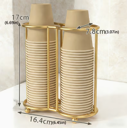 Cup Dispenser with Wire Base - Double