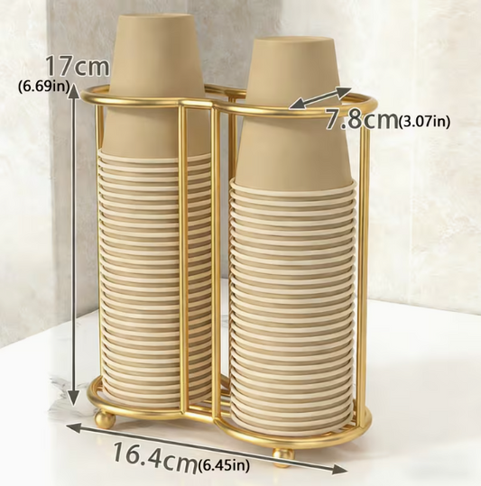 Cup Dispenser with Wire Base - Double