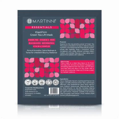 Martinni ElastiFirm Green Tea Lift Sheet Mask