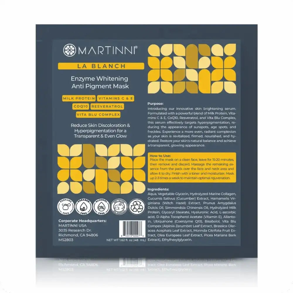 Martinni Enzyme Whitening Collagen Sheet Mask
