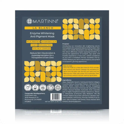 Martinni Enzyme Whitening Collagen Sheet Mask