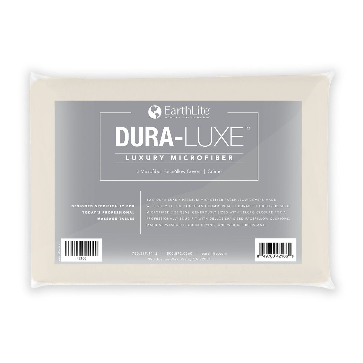 Living Earth Crafts DURA-LUXE™ Microfiber FacePillow Cover (2pk Natural or White)