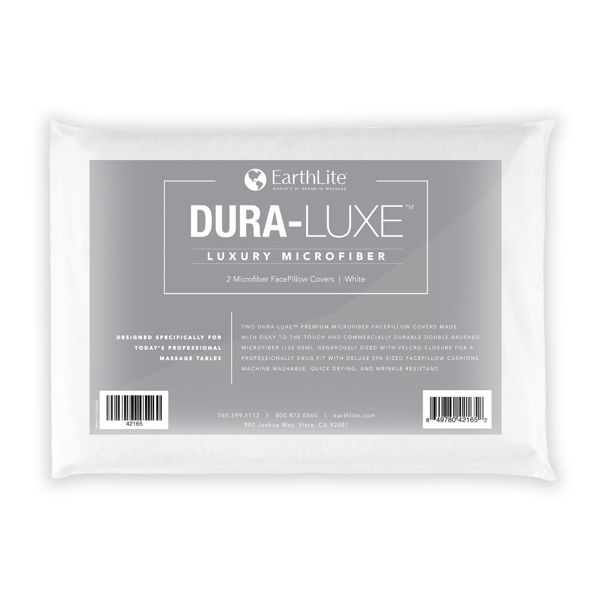 Living Earth Crafts DURA-LUXE™ Microfiber FacePillow Cover (2pk Natural or White)