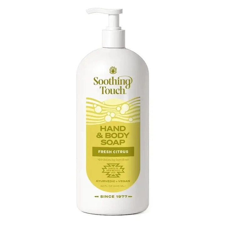 Soothing Touch Fresh Citrus Hand Body Soap 32 oz pump bottle Ayurvedic vegan