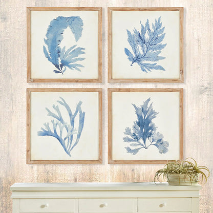 FRAMED CORAL WATERCOLOR PRINTS, SET OF 4 - view 5