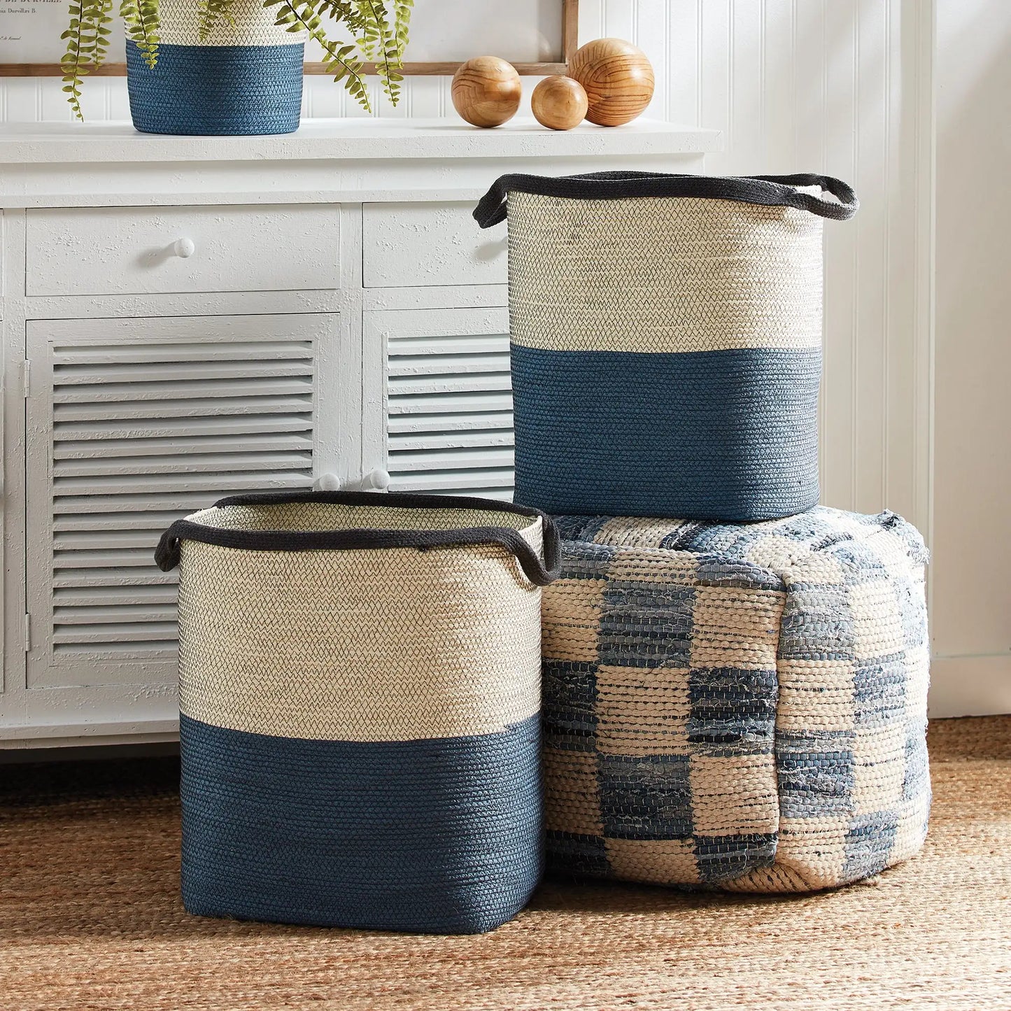 AYDEN BASKETS WITH HANDLES, SET OF 2 - view 2