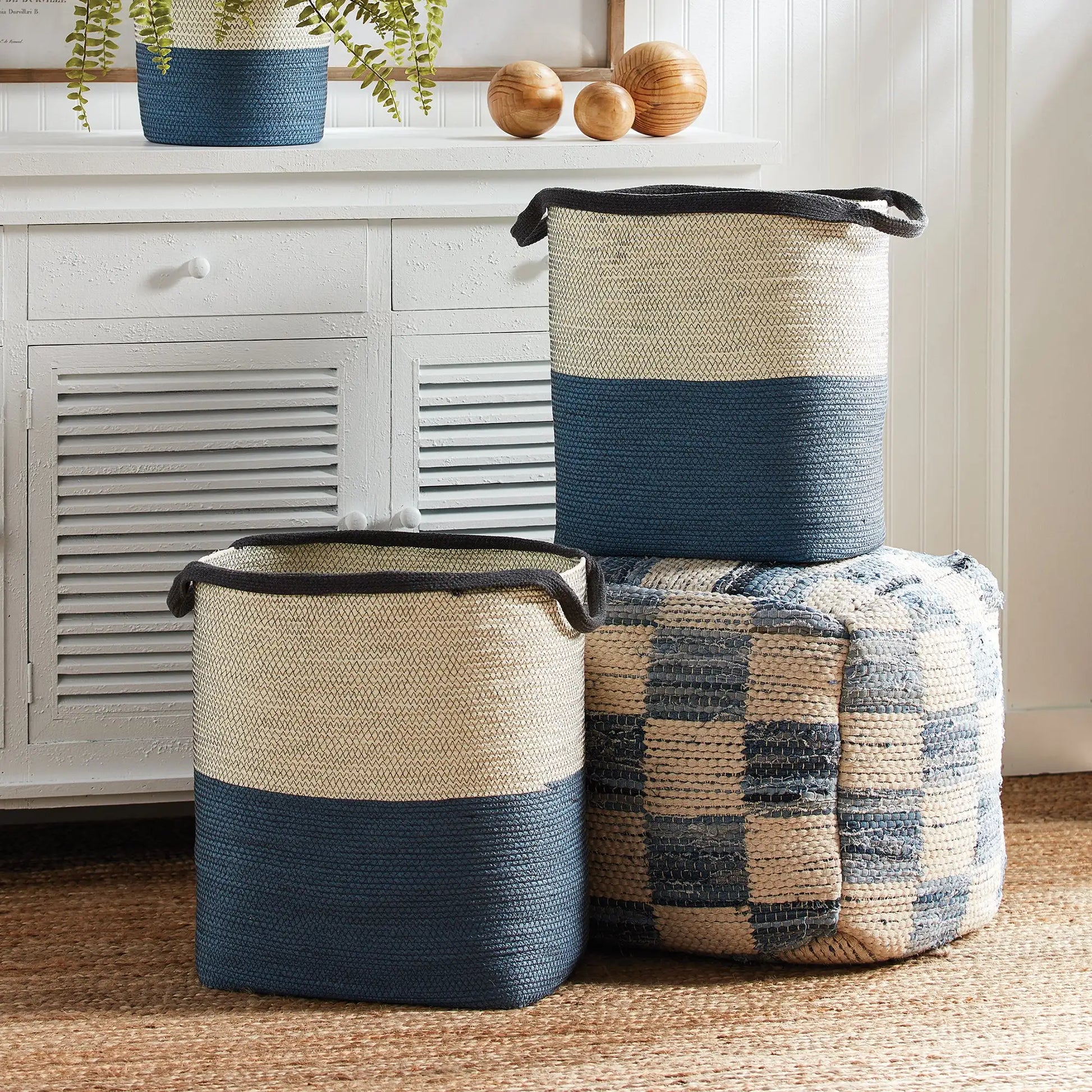 AYDEN BASKETS WITH HANDLES, SET OF 2 - view 2