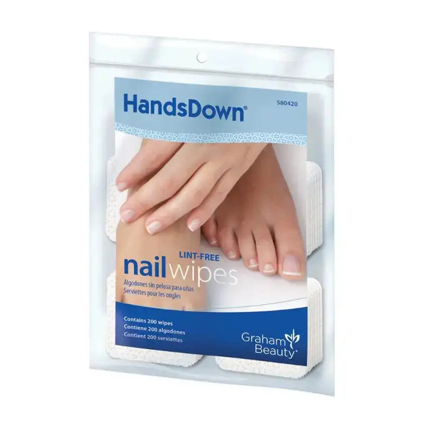 HandsDown Nail Wipes 2" x 2" - 200 Count