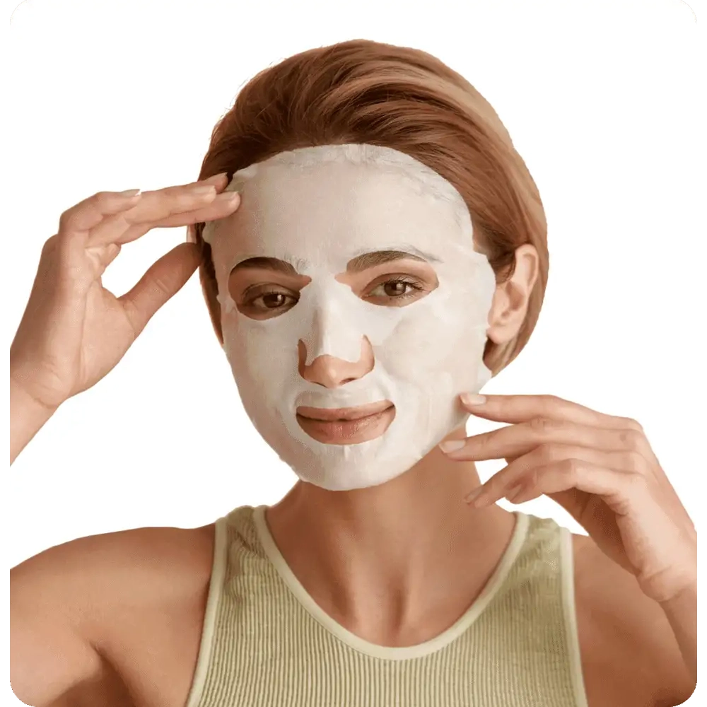 Martinni Beauty Hyaluronic Moisture Retention Sheet Mask, 1.62 oz hyaluronic acid sheet mask for dry dehydrated skin