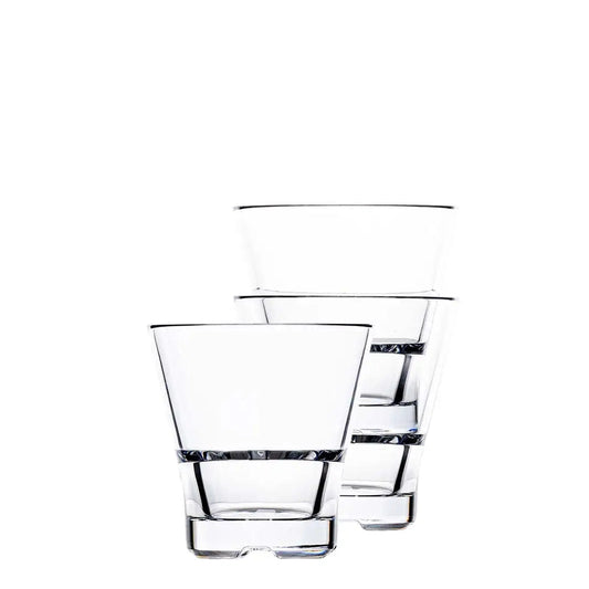 Bold Drinkware Club Stack 9oz Rocks Glass Polycarbonate