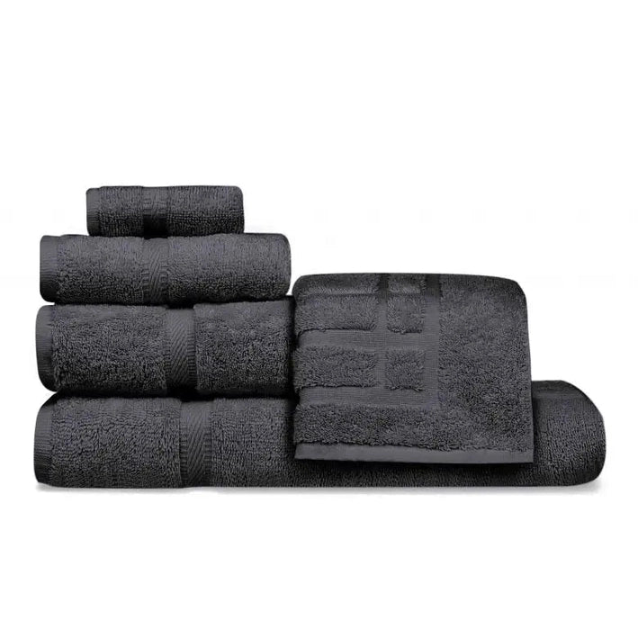 Boca Terry Imperiale Bath Mat - Charcoal Grey