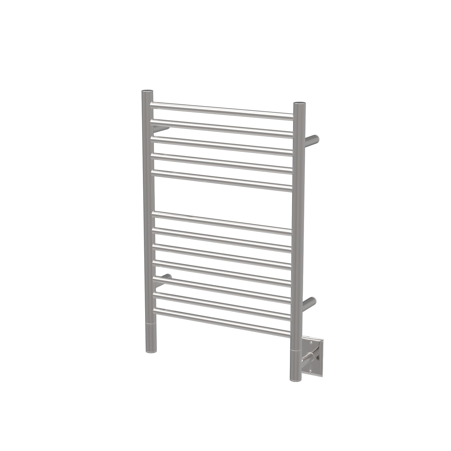 Jeeves Model E Straight heated towel warmer in polished stainless