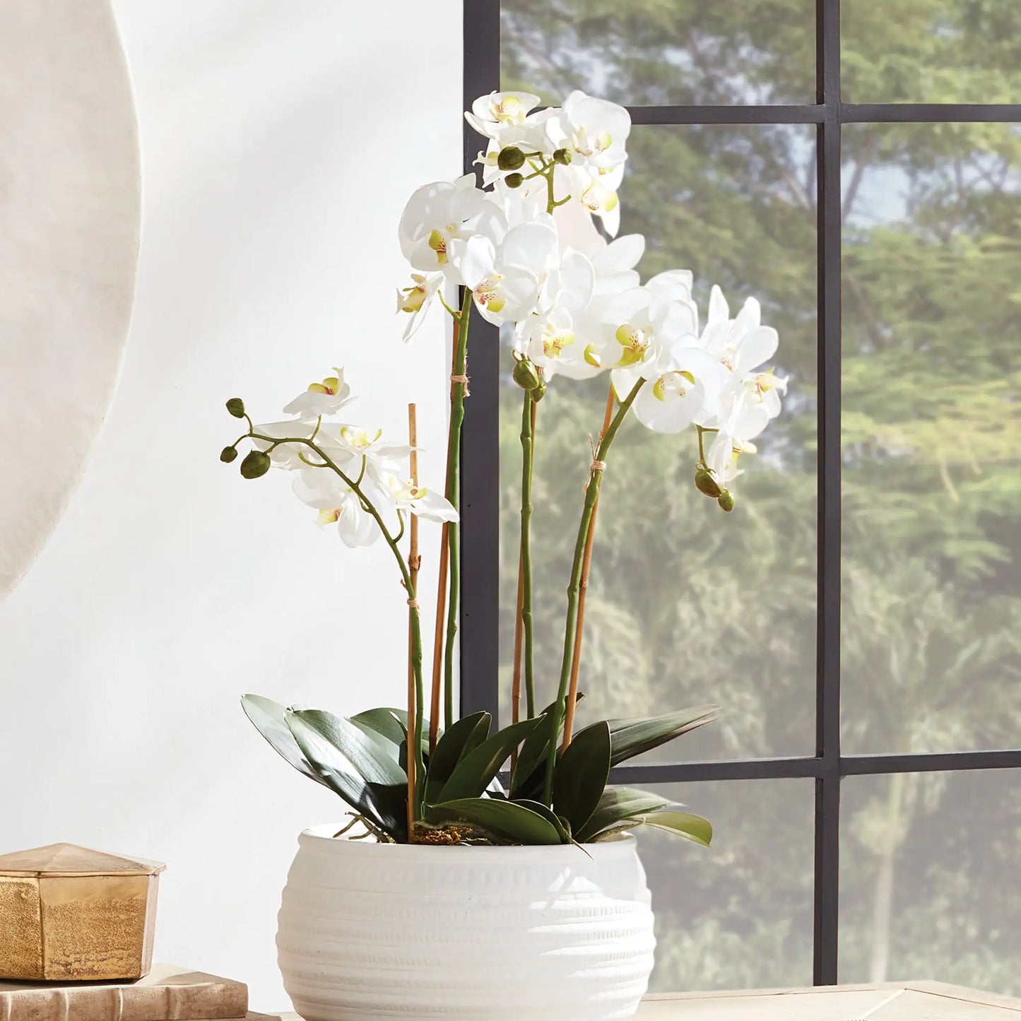 PHALAENOPSIS ORCHID BOWL DROP-IN 25" - view 4