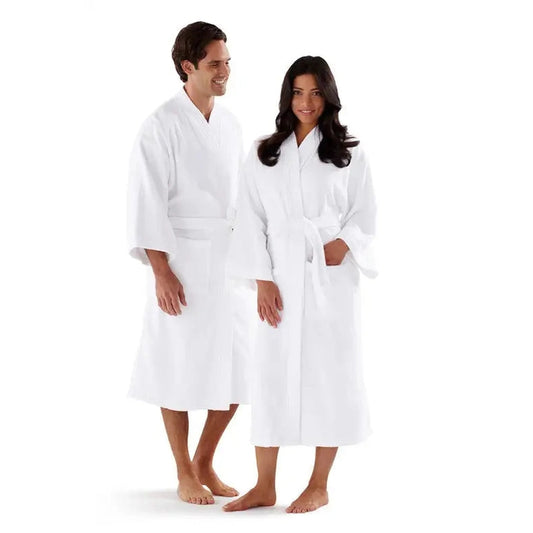 Boca Terry Turkish Velour Kimono Robe - White