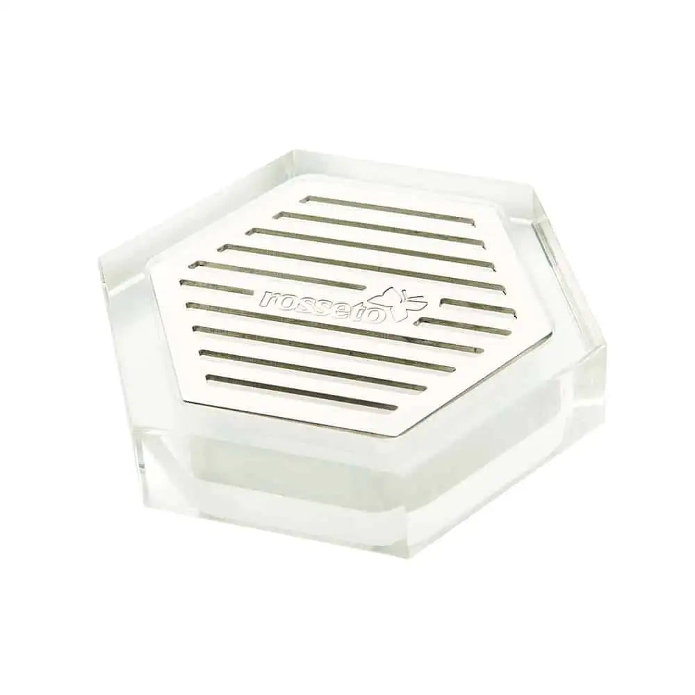 Honeycomb Acrylic Drip Tray with Stainless Steel Insert- 1 EA
