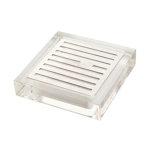 Square Acrylic Drip Tray with Stainless Steel Insert- 1 EA