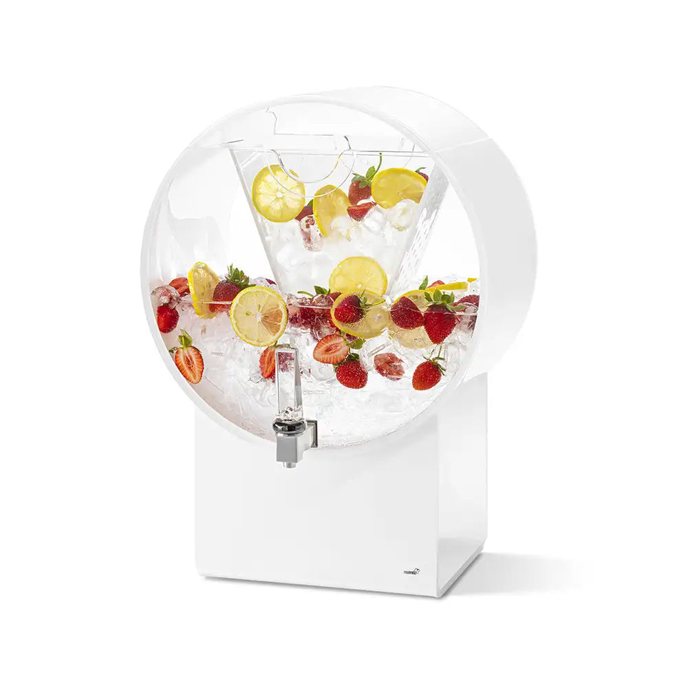 Lucid Barrel 5 Gal. White Acrylic Beverage Dispenser- 1 EA 19 L