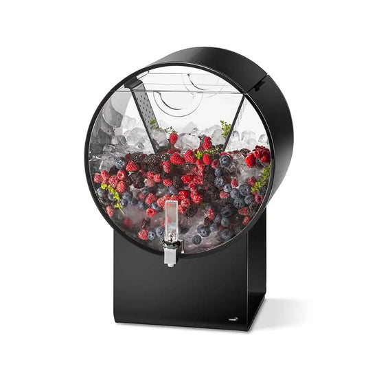Lucid Barrel 5 Gal. Black Acrylic Beverage Dispenser- 1 EA 19 L