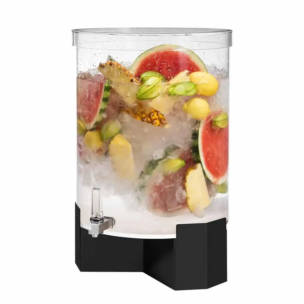 Pool 14 Gal. Beverage Dispenser with Black Matte Metal Base- 1 EA 53 L