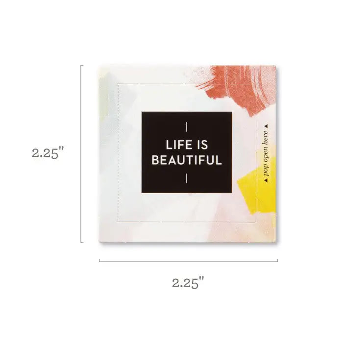 Thoughtfulls - LIFE IS BEAUTIFUL Pop-open Affirmation Cards - 30 cards
