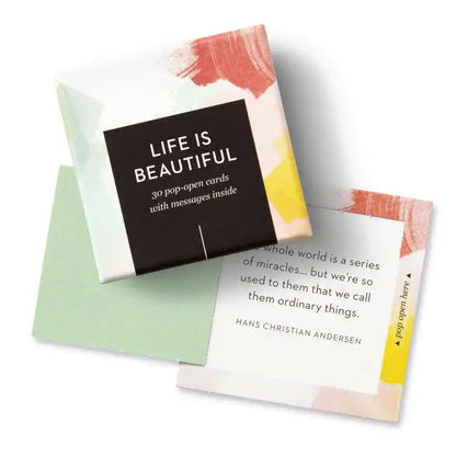 THOUGHTFULLS - LIFE IS BEAUTIFUL Pop-open Affirmation Card Deck
