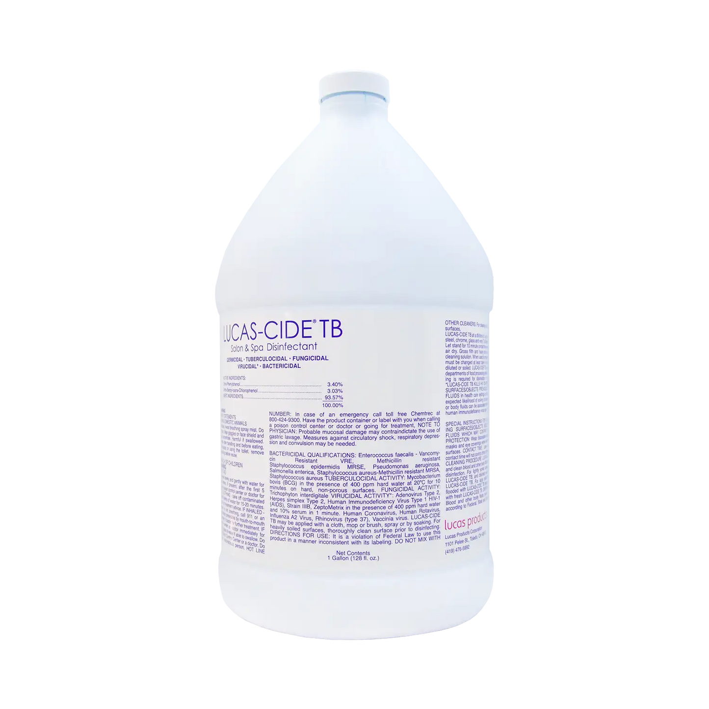 Lucas-Cide TB Tuberculocidal Disinfectant Gallon Front View