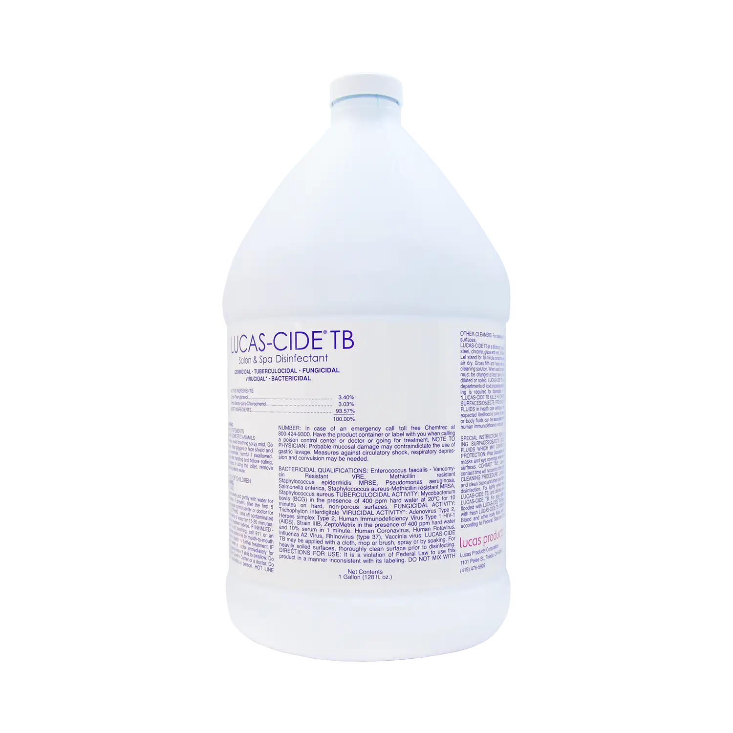 Lucas-Cide TB Tuberculocidal Disinfectant Gallon Front View