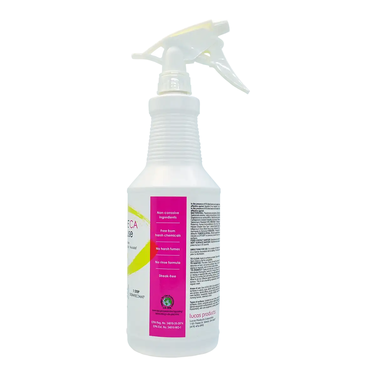 Lucas-cide Ready-To-Use Disinfectant CA - 32 oz