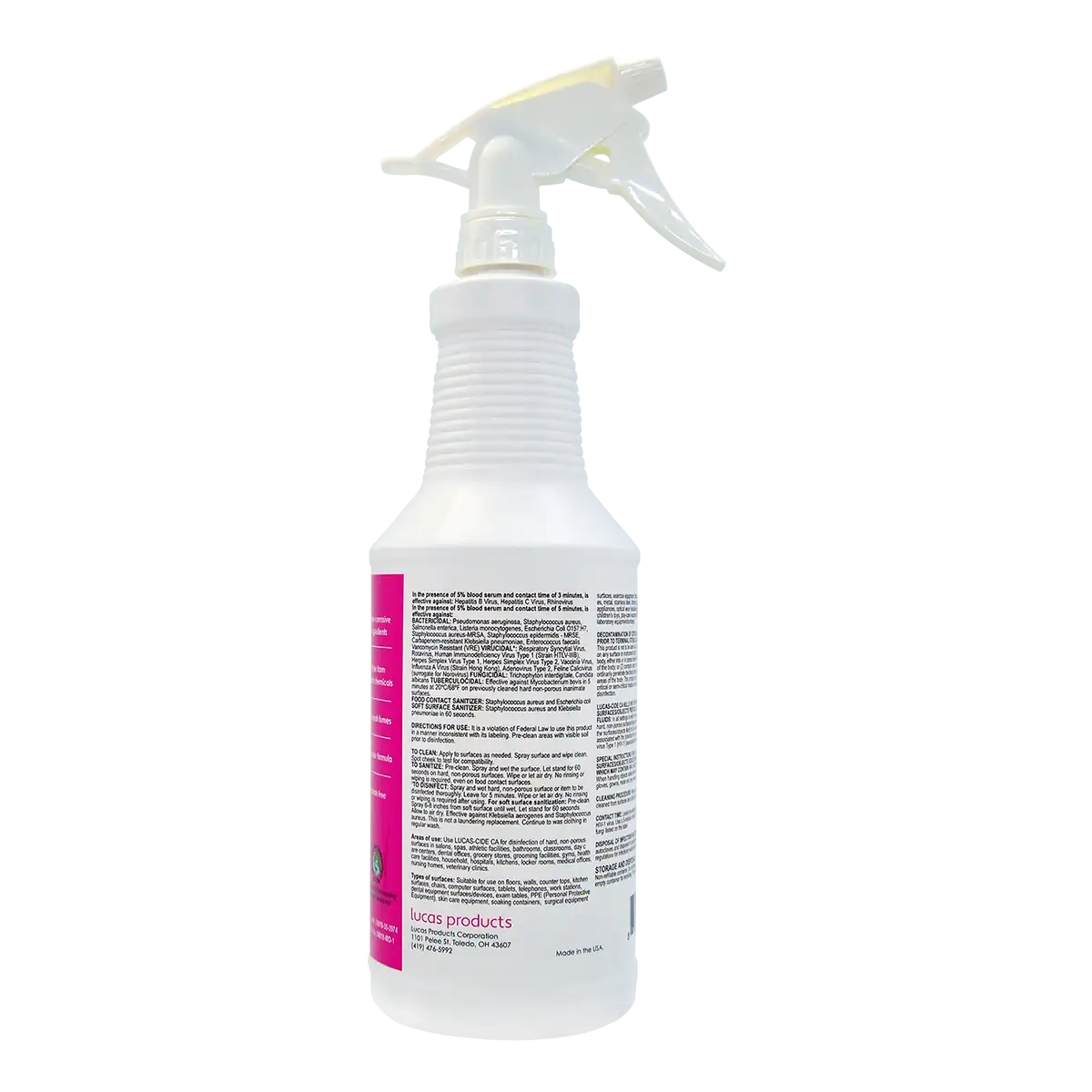 Lucas-cide Ready-To-Use Disinfectant CA - 32 oz