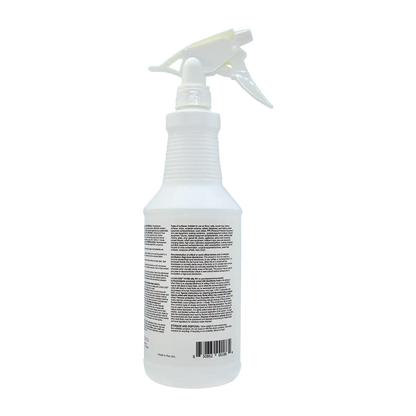Lucas-Cide Thyme disinfectant back label with usage instructions and thymol details