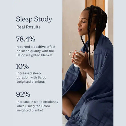 Baloo Weighted Throw - 12lbs Luna Blue