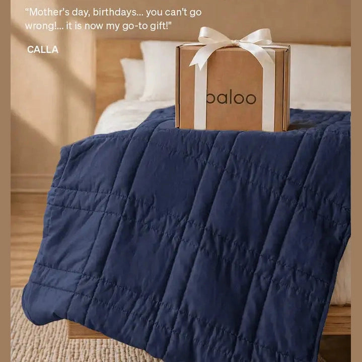Baloo Weighted Throw - 12lbs Luna Blue